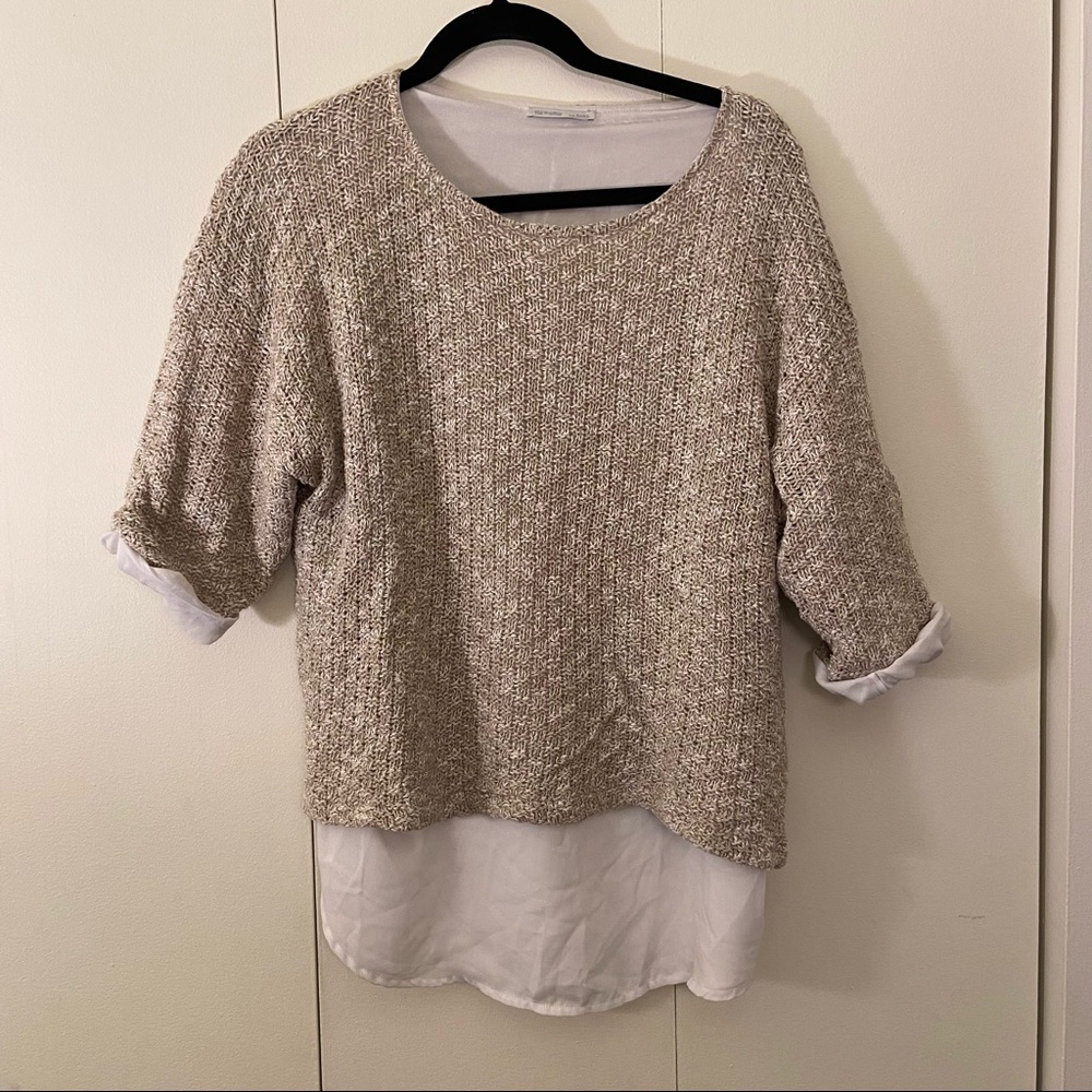 Beige Knit blouse